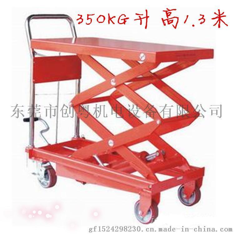 手動(dòng)液壓平臺(tái)車(chē)350KG手推模具裝卸平臺(tái)車(chē)